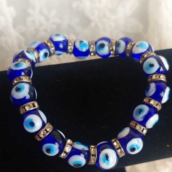 Turkish Nazar Evil Eye Beaded Bracelet - Picture 5 of 9